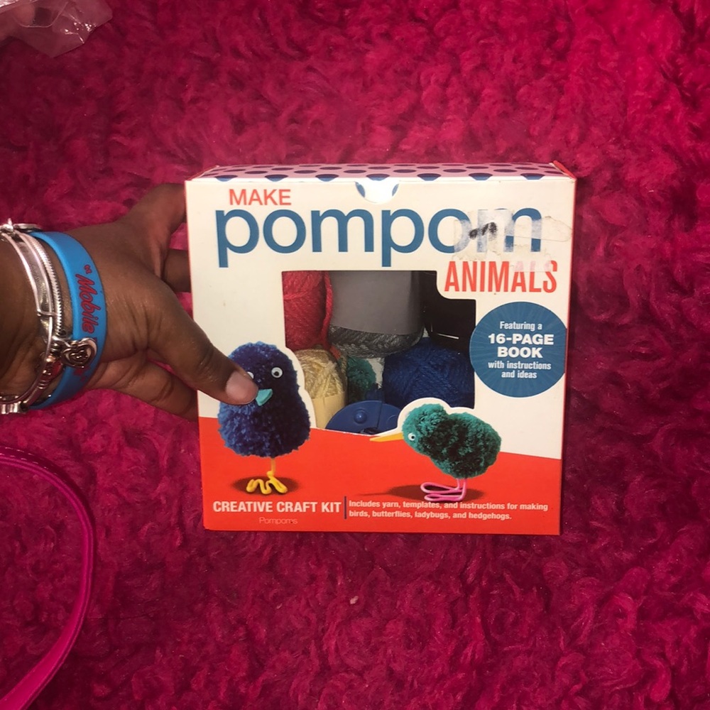 Pompom animals creative craft kit